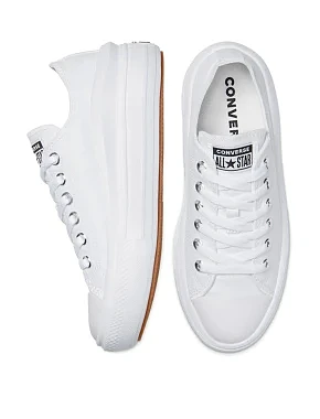 Женские кеды Converse тканевые белые - фото 6 - Miraton