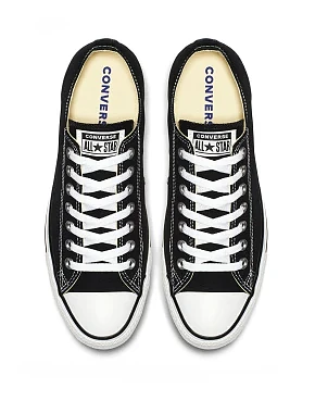 Женские кеды Converse Chuck Taylor All Star тканевые черные - фото 4 - Miraton