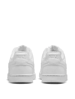 Женские кроссовки Nike Court Vision кожаные белые - фото 4 - Miraton