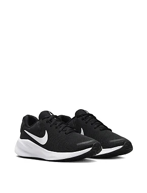 Женские кроссовки Nike Revolution 7 тканевые черные - фото 2 - Miraton