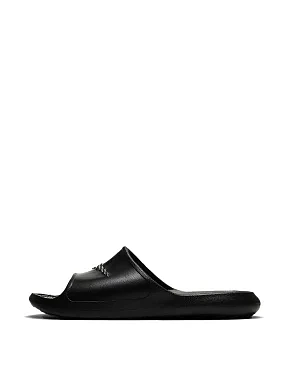 Жіночі шльопанці Nike Victori One гумові чорні - фото 2 - Miraton