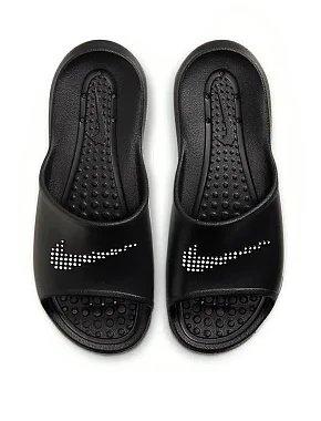 Жіночі шльопанці Nike Victori One гумові чорні - фото 4 - Miraton