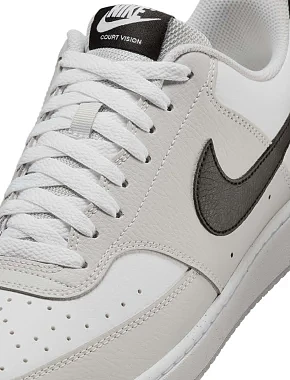 Чоловічі кеди Nike Court Vision Low шкіряні сірі - фото 7 - Miraton