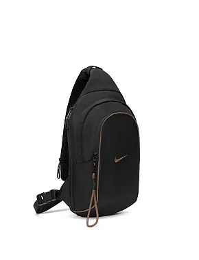 Чоловіча сумка слінг Nike тканинна чорна - фото 3 - Miraton