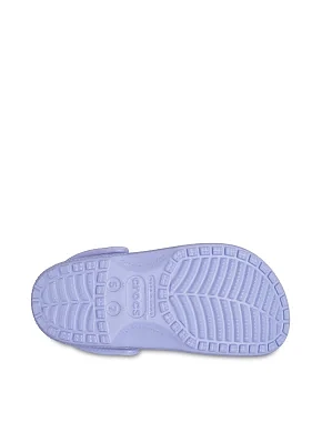 Женские кроксы Crocs резиновые фиолетовые - фото 6 - Miraton