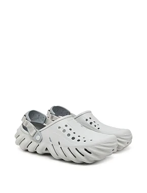 Женские кроксы Crocs резиновые серые - фото 1 - Miraton