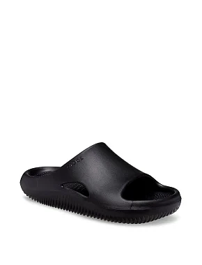 Чоловічі шльопанці Crocs гумові чорні - фото 2 - Miraton
