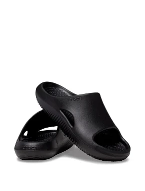 Чоловічі шльопанці Crocs гумові чорні - фото 3 - Miraton