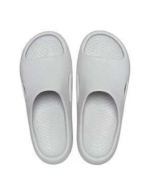 Чоловічі шльопанці Crocs гумові сірі - фото 4 - Miraton