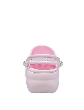 Женские кроксы Crocs резиновые розовые - фото 3 - Miraton