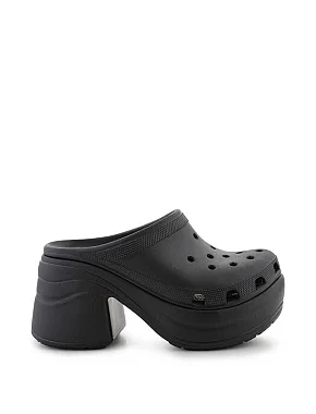 Жіночі крокси Crocs гумові чорні - фото 1 - Miraton