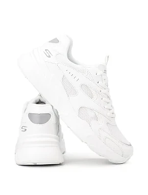 Женские кроссовки Skechers Bobs Bamina тканевые белые - фото 3 - Miraton