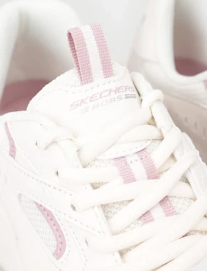 Жіночі кросівки Skechers Bobs Bamina тканинні молочного кольору - фото 5 - Miraton