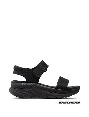 Жіночі сандалі Skechers D'Lux Walker тканинні чорні - фото 1 - Miraton