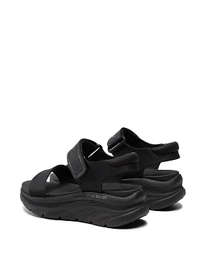 Жіночі сандалі Skechers D'Lux Walker тканинні чорні - фото 3 - Miraton
