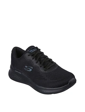 Женские кроссовки Skechers тканевые черные - фото 3 - Miraton