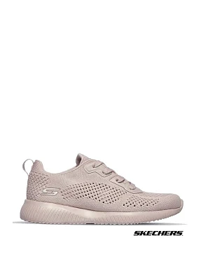 Жіночі кросівки Skechers Bobs Squad тканинні рожеві - фото 1 - Miraton