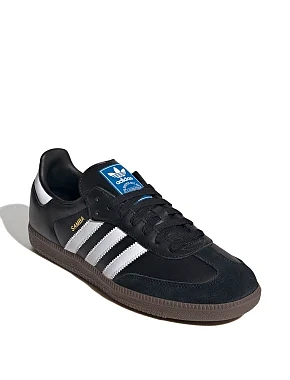 Чоловічі кеди Adidas Samba шкіряні чорні - фото 4 - Miraton