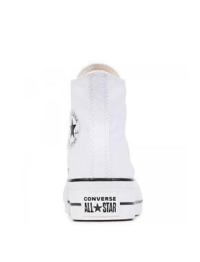 Женские кеды Converse Chuck Taylor All Star Platform High Top тканевые белые - фото 4 - Miraton