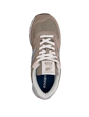 Жіночі кросівки New Balance 574 Classic GL замшеві сірі - фото 3 - Miraton