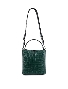 Жіноча сумка тоут MIRATON шкіряна зелена - фото 8 - Miraton