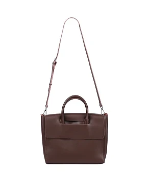 Жіноча сумка тоут MIRATON шкіряна коричнева - фото 7 - Miraton