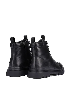 Чоловічі черевики шкіряні чорні - фото 4 - Miraton