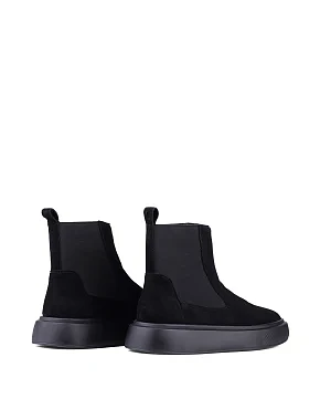 Жіночі черевики Attizzare велюрові чорні - фото 4 - Miraton