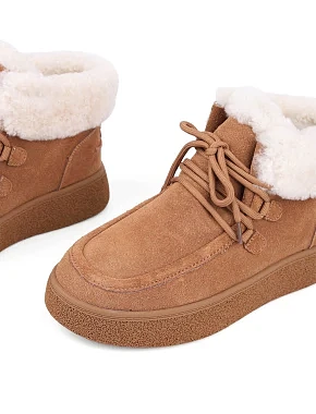 Жіночі черевики Attizzare велюрові бежеві - фото 6 - Miraton