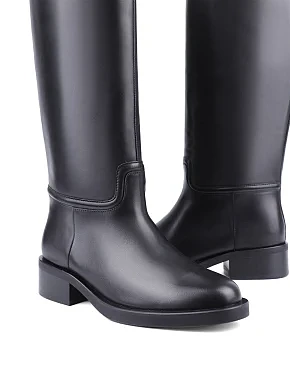 Жіночі чоботи Attizzare шкіряні чорні - фото 2 - Miraton