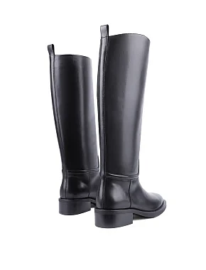 Жіночі чоботи Attizzare шкіряні чорні - фото 4 - Miraton