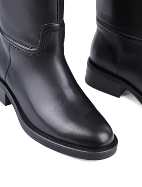 Жіночі чоботи Attizzare шкіряні чорні - фото 5 - Miraton