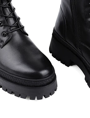 Жіночі черевики Attizzare шкіряні чорні - фото 6 - Miraton