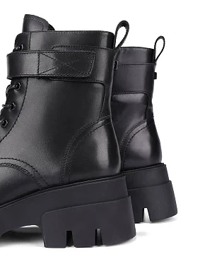 Женские ботинки Attizzare кожаные черные - фото 6 - Miraton