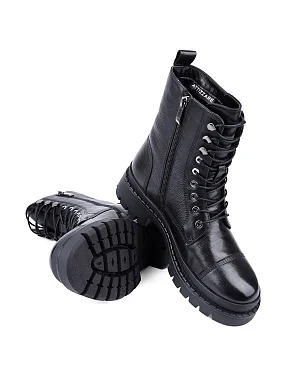 Жіночі черевики Attizzare шкіряні чорні - фото 2 - Miraton