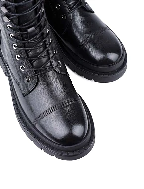 Жіночі черевики Attizzare шкіряні чорні - фото 5 - Miraton