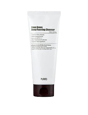 Пенка для умывания с центеллой и зеленым чаем Purito From Green Deep Foaming Cleanser 150 ml - фото 1 - Miraton