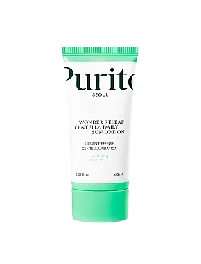 Лосьйон сонцезахисний на кожен день Purito Seoul Wonder Releaf Centella Daily Sun Lotion 50+ PA++++, - фото 1 - Miraton