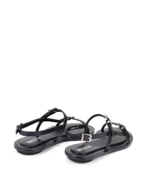 Жіночі сандалі шкіряні чорні - фото 3 - Miraton