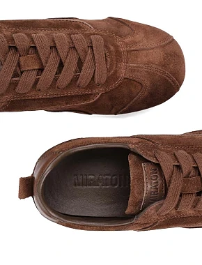 Жіночі кросівки MIRATON велюрові коричневі - фото 6 - Miraton