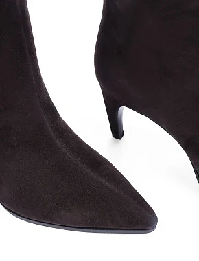 Жіночі ботфорти MIRATON велюрові сірі - фото 6 - Miraton