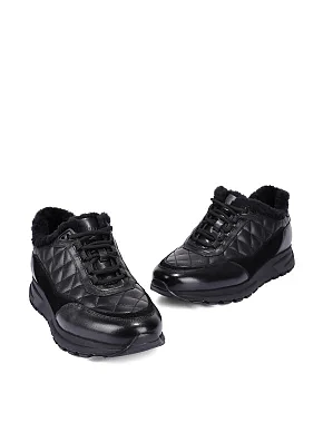 Чоловічі кросівки шкіряні чорні - фото 5 - Miraton