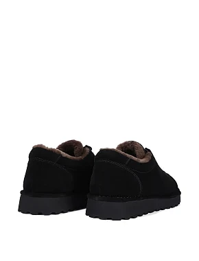 Чоловічі туфлі замшеві чорні - фото 4 - Miraton