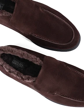 Чоловічі черевики замшеві коричневі - фото 5 - Miraton