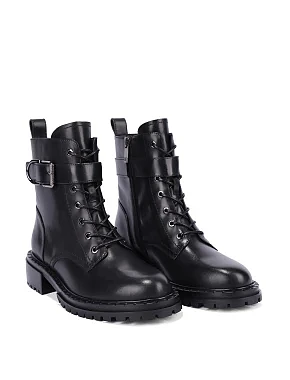 Жіночі черевики MIRATON шкіряні чорні - фото 3 - Miraton