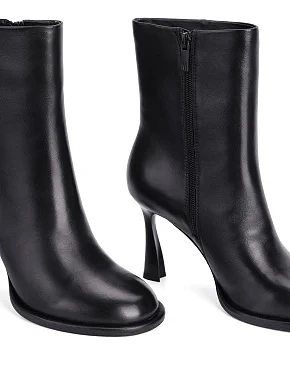 Жіночі черевики MIRATON шкіряні чорні - фото 6 - Miraton