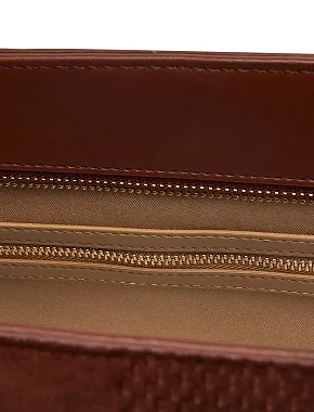 Жіноча сумка шоппер з екошкіри коричнева - фото 6 - Miraton