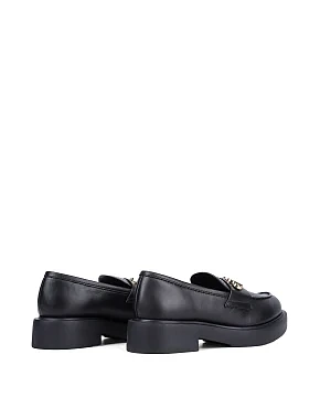 Жіночі туфлі Love Moschino шкіряні чорні - фото 4 - Miraton
