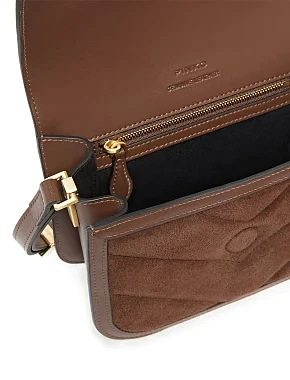 Жіноча сумка крос-боді шкіряна коричнева - фото 5 - Miraton