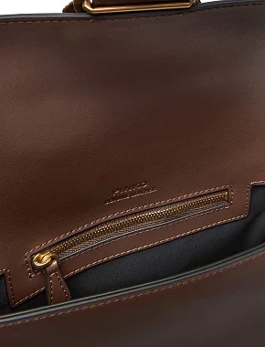 Жіноча сумка крос-боді шкіряна бордова - фото 7 - Miraton